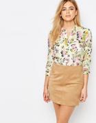 Oasis Sofia Print Viscose Shirt - Multi