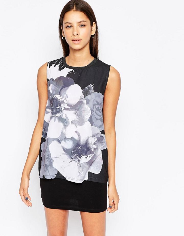 The Fifth Moonlight Tank In Black Floral