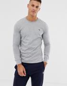 Ps Paul Smith Long Sleeve Zebra Crew Neck Top In Gray