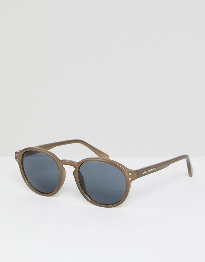 Cheap Monday Retro Round Sunglasses - Green