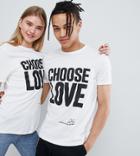 Help Refugees Choose Love T-shirt In White Organic Cotton - White