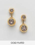 Ted Baker Plisse Crystal Ball Drop Earring - Gray