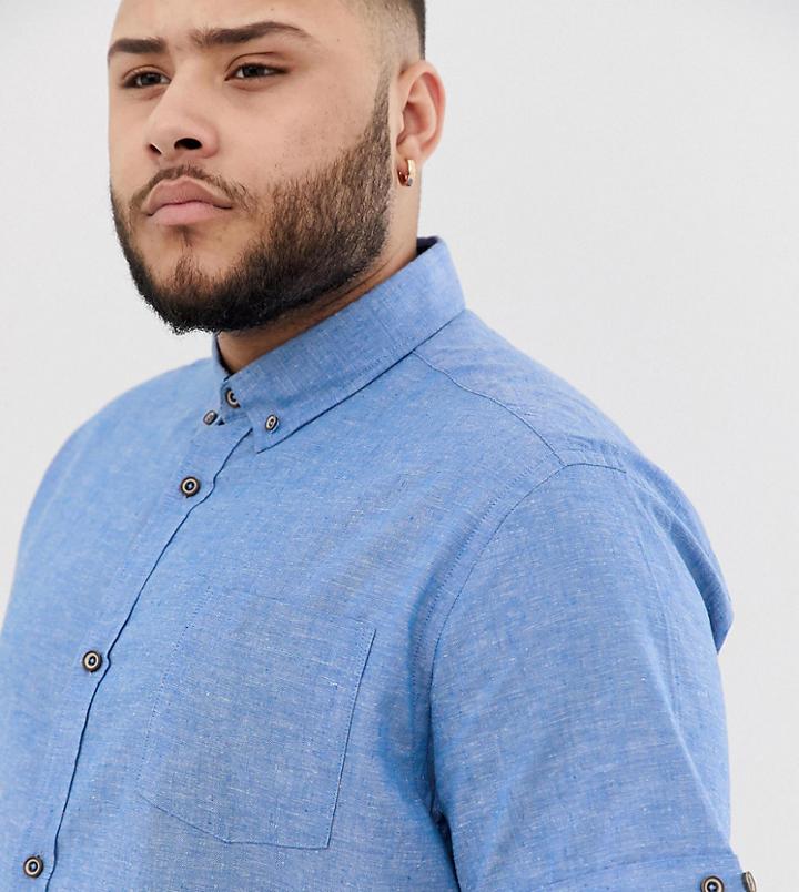 Duke King Size Short Sleeve Shirt In Blue - Blue