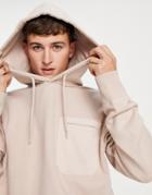 Topman Oversized Cargo Pocket Hoodie In Stone - Part Of A Set-neutral