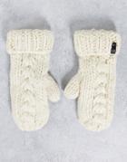 Roxy Winter Mitten In Cream-white