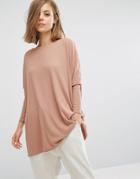 Daisy Street Oversized T-shirt - Beige