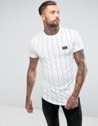 Nicce London Striped T-shirt - White