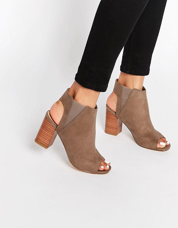 New Look Peep Toe Shoes - Brown