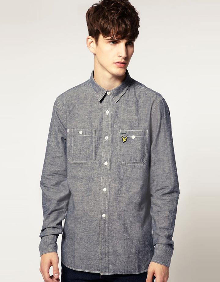 Lyle & Scott Vintage Chambray Shirt - Blue