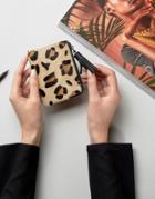 Asos Leather And Pony Style Coin Purse With Tassel - Multi