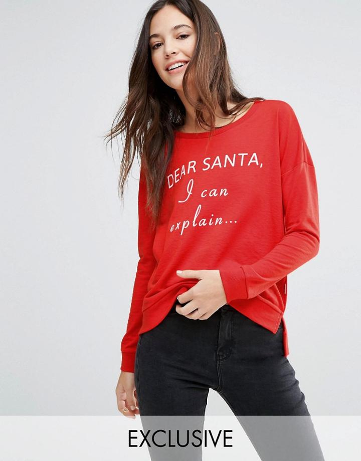 Only I Can Explain Holidays Sweatshirt - Red