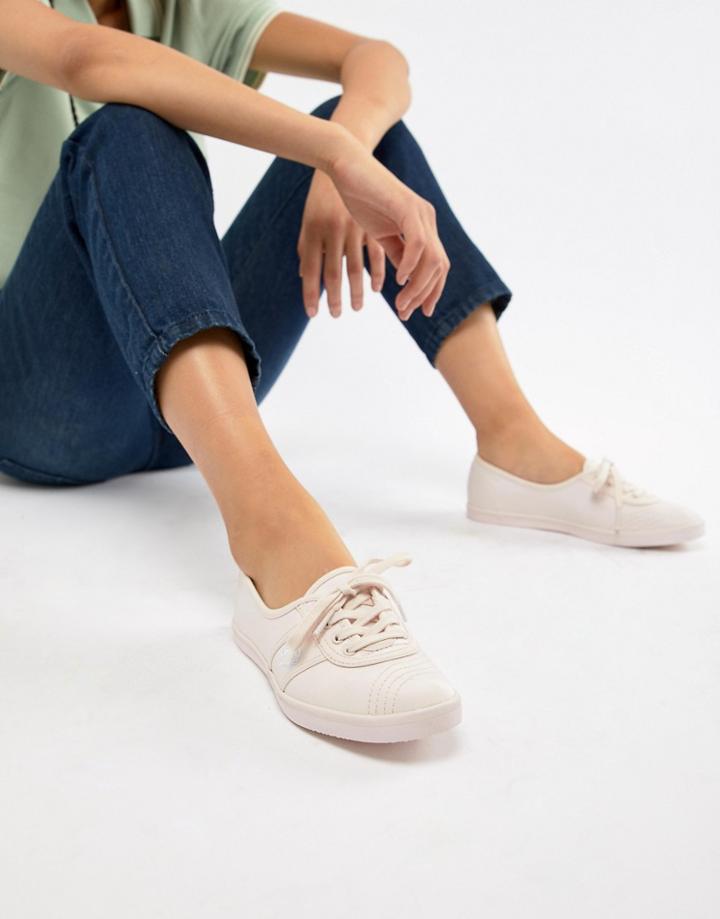 Fred Perry Pink Aubrey Sneaker With Laurel Wreath - Pink