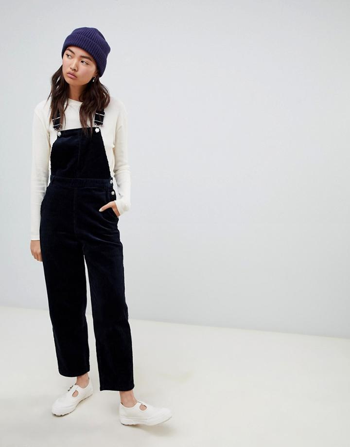 Weekday Cord Overall In Navy - Navy