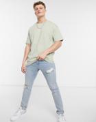 New Look Oversized T-shirt In Light Green