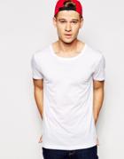 Esprit Scoop Neck T-shirt - White