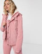Protest Cutie Cord Jacket In Pink
