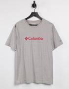 Columbia Csc Basic Logo T-shirt In Gray-grey