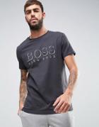 Boss By Hugo Boss Logo Lounge T-shirt In Regular Fit Gray - Gray