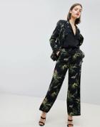 Warehouse Barbican Collection Tropical Printed Wide Leg Pants - Multi
