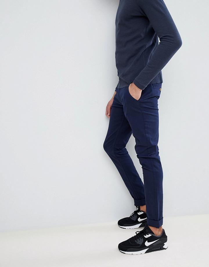Blend Slim Fit Chino In Navy - Navy