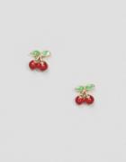 Asos Mini Cherry Stud Earrings - Red