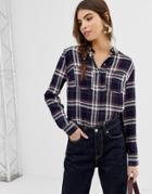 Oasis Shirt In Blue Check - Multi
