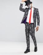 Opposuits Skull Suit + Tie - Black