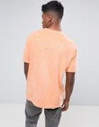 Antioch Oversized Towelling T-shirt - Orange