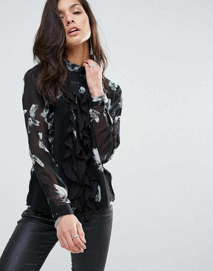 Religion Stunner Blouse - Black