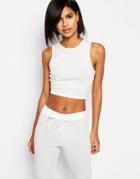 Vero Moda Jersey Crop Top - White