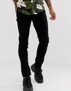 Armani Exchange J14 Stretch Skinny Fit Jeans In Black