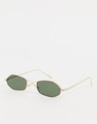 Aj Morgan Mince Sunglasses With Wire Cross Detail-gold
