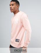 Majestic Yankees Oversized Sweatshirt Exclusive To Asos - Pink