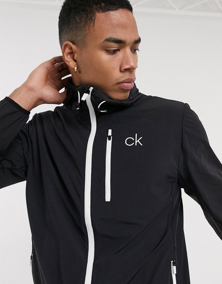 Calvin Klein Golf 24/7 Ultrlight Jacket In Black