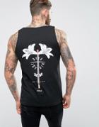 Dead Vintage Dark Thoughts Longline Tank - Black