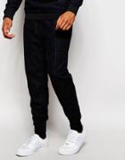 2x H Brothers Skinny Wool Mix Joggers In Pinstripe - Blue