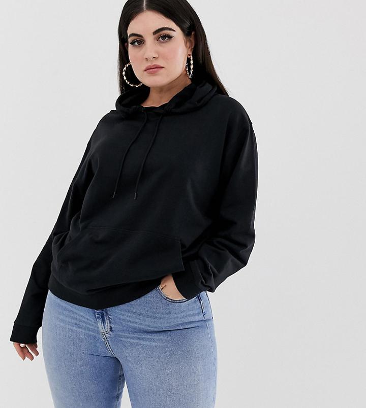 Asos Design Curve Ultimate Hoodie In Black