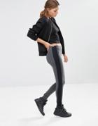 New Look Side Panel Legging - Gray