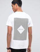 Celio Crew Neck T-shirt With Front And Back Print - White