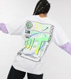 Crooked Tongues Double Layer Long Sleeve T-shirt With Solar Back Print-multi