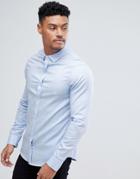 Armani Exchange Slim Fit Oxford Shirt In Blue - Blue