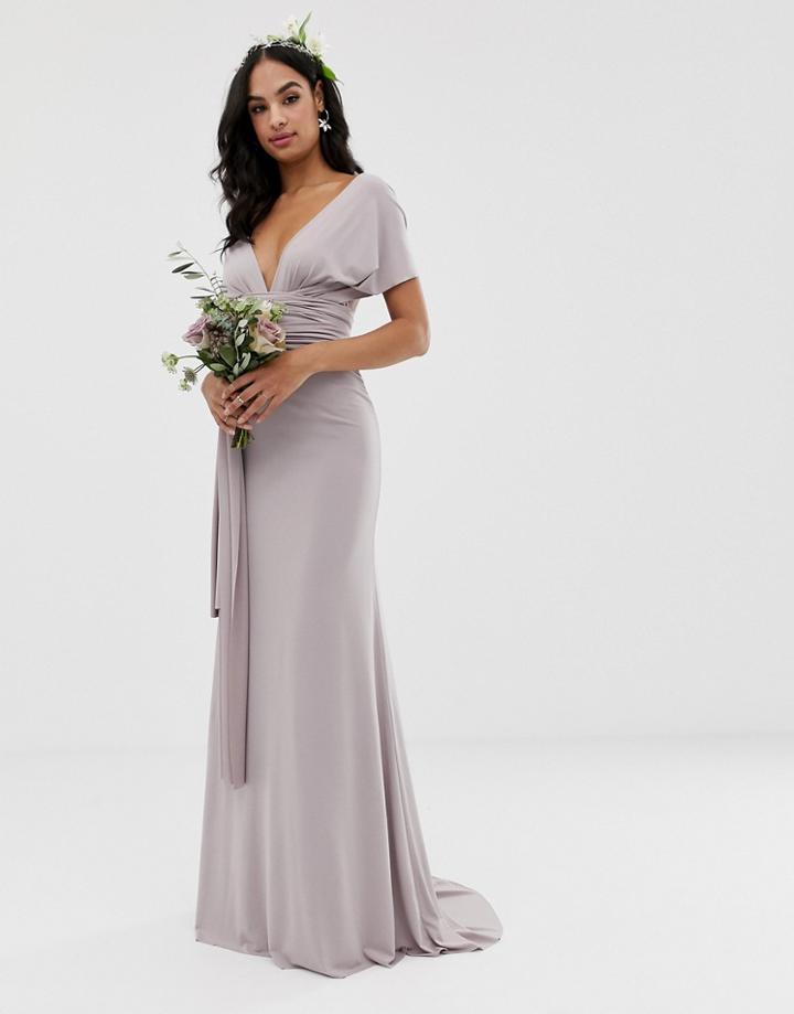 Tfnc Multiway Maxi Dress In Gray - Gray