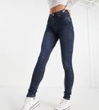 Topshop Tall Jamie Blue Black Jeans-blues