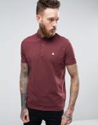 Asos Polo Shirt In Pique With Logo In Red - Red