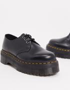 Dr Martens 1461 3 Eye Quad Platform Shoes-black