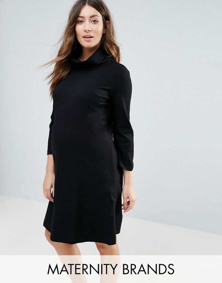 Isabella Oliver Marlow Maternity Tunic Dress - Black