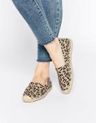 Soludos Original Leopard Espadrille Flat Shoes - Multi