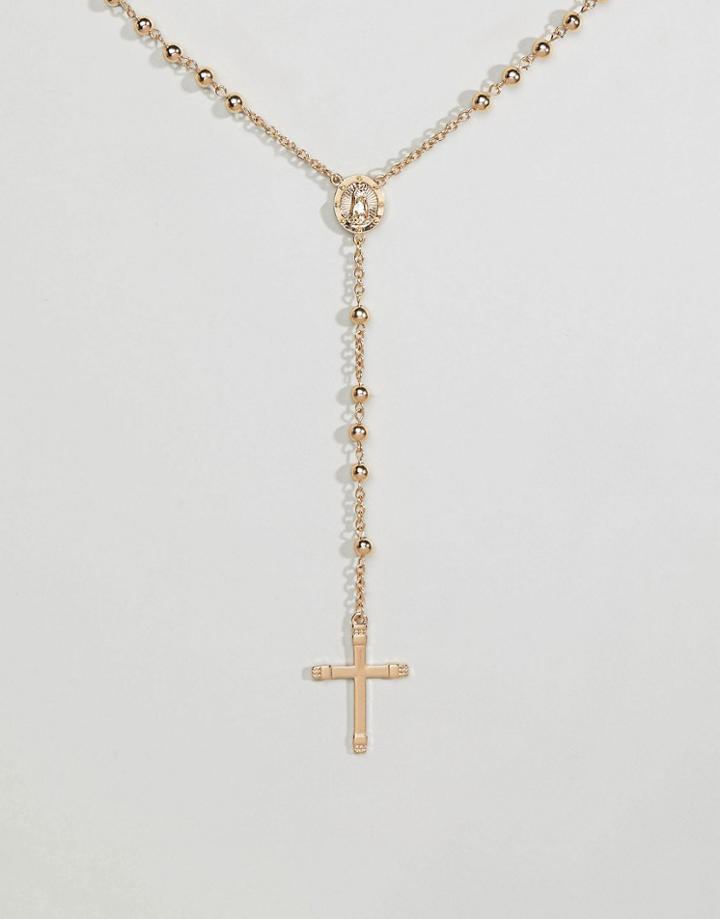 Aldo Beaded Necklace In Gold - Gold