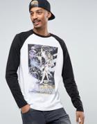 Asos Star Wars Long Sleeve T-shirt With Poster Print And Raglan Sleeve