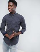 Tommy Hilfiger Ranger Geo Print Button Down Collar Shirt In Slim Fit - Black